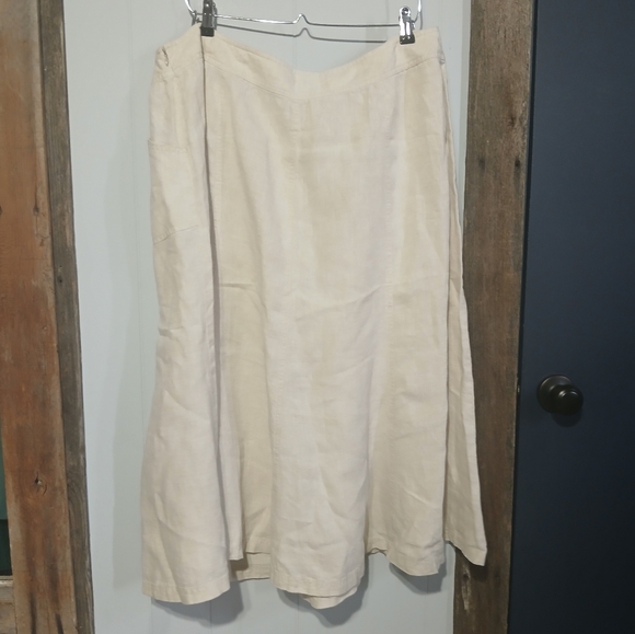100% Linen Skirt Womens size 18W - Picture 2 of 4